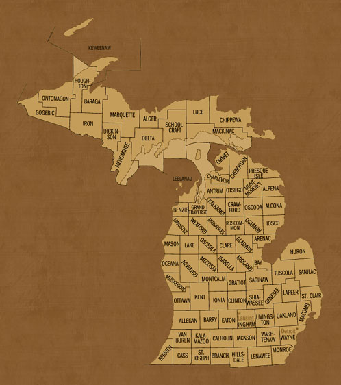 Michigan Hunting Lease Map